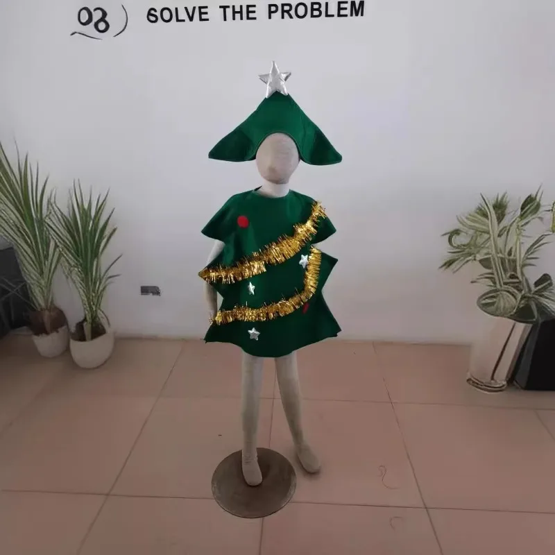 Kerstboomkostuum Stage Performance Prop Volwassen Kids Festival Outfit