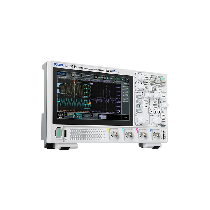 Super Light Digital Oscilloscope, DHO802, DHO804, DHO812, DHO814 ,2/4Channel 70/100MHz 12 Bit 1.25GSa/Sec 25MPts Depth