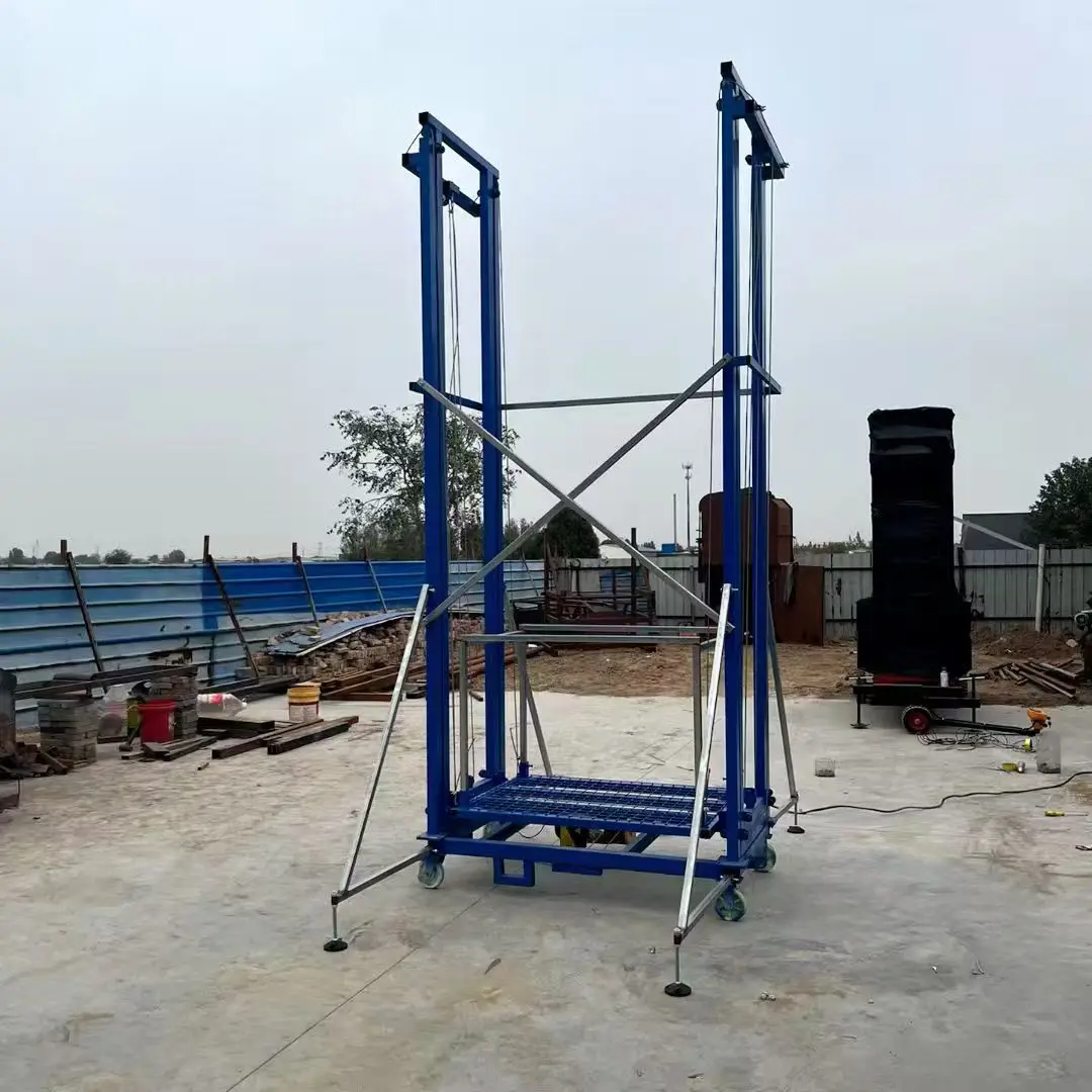 Adjustable Electric Scaffolding Lift System with Steel Frame for High-Rise Projects