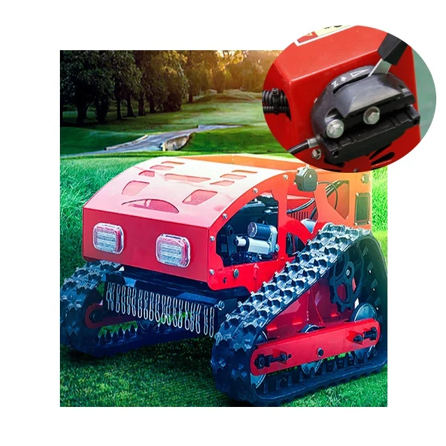 

7.5HP Cut width 540mm Track remote-control lawn mower speed of travel 5KM/h Garden Wireless Lawn Mower