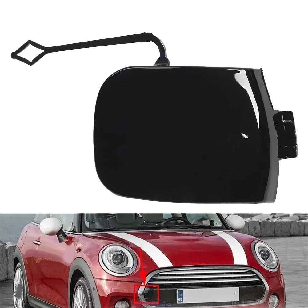 Front Bumper Tow Hook Eye Cap Cover for MINI F55 F56 F57 Cooper S Convertible 2016 2018 Non Deformation Black Color