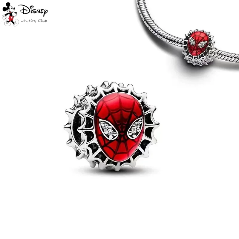 MINISO, gran oferta, película de Marvel de Disney, serie Spider Man, cuentas colgantes aptas para pulsera de plata 925 europea Original, regalo de joyería