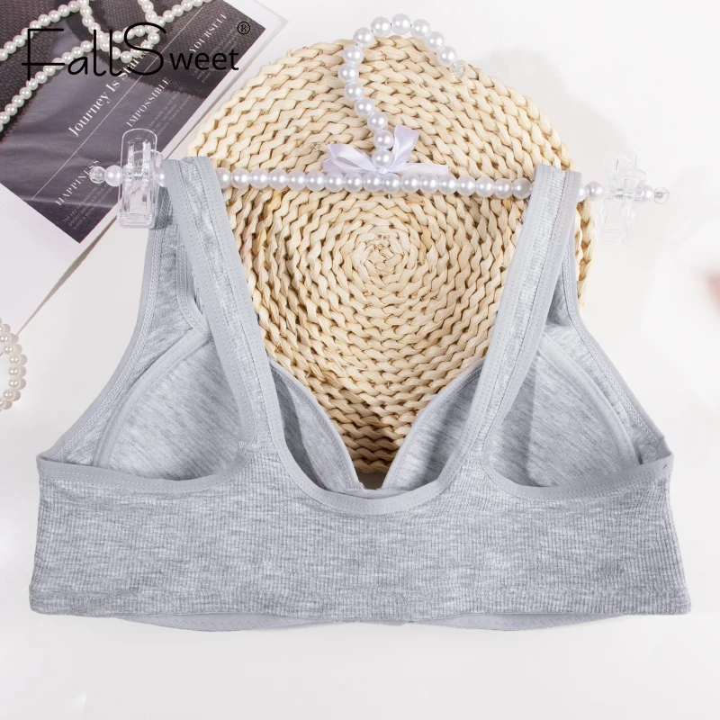 FallSweet المرأة خالية من الأسلاك إغلاق الجبهة الصدرية حجم كبير رفع Bralette مريحة ملابس داخلية جيدة التهوية مثير الإناث ينغيرييس