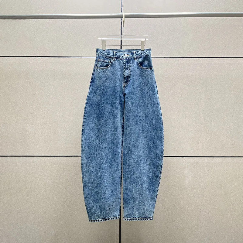 pants y2k spring/summer quilted patchwork denim high waist straight leg chinos 2024 casual banana trousers cotton Woman trousers