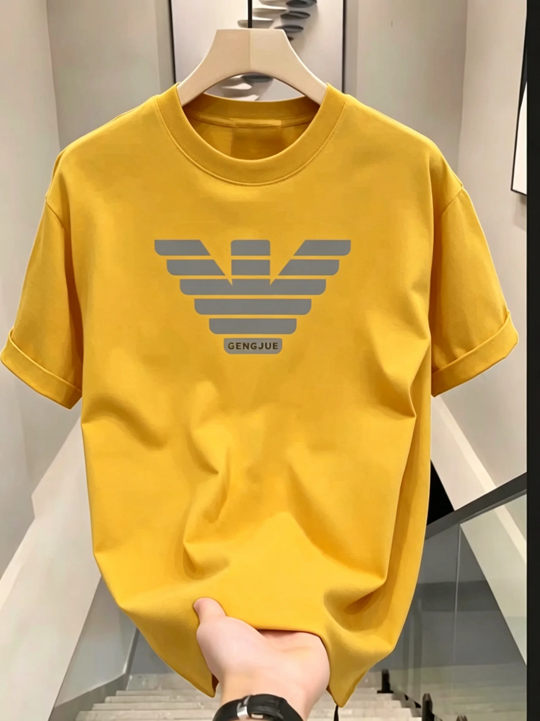 T-shirt décontracté à logo cla - Street Fashion Brand Logo avis et prix