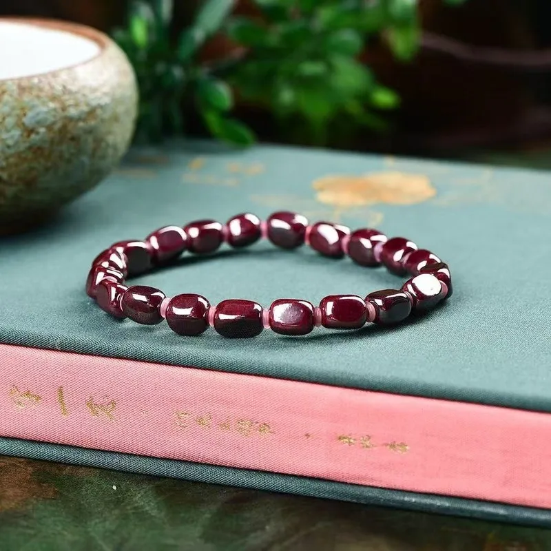 Natural Beads, Reduced To A Fine Powder, Used Making Bracelets And; Single-Strand Bracelet With A Luxurio