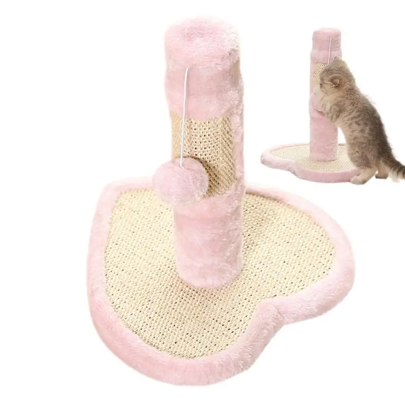 Cat Scratching Post Scratcher Post With Dangling Ball Cat Claw Scratcher Kitten Scratching Post Scratcher Post Cat Activity