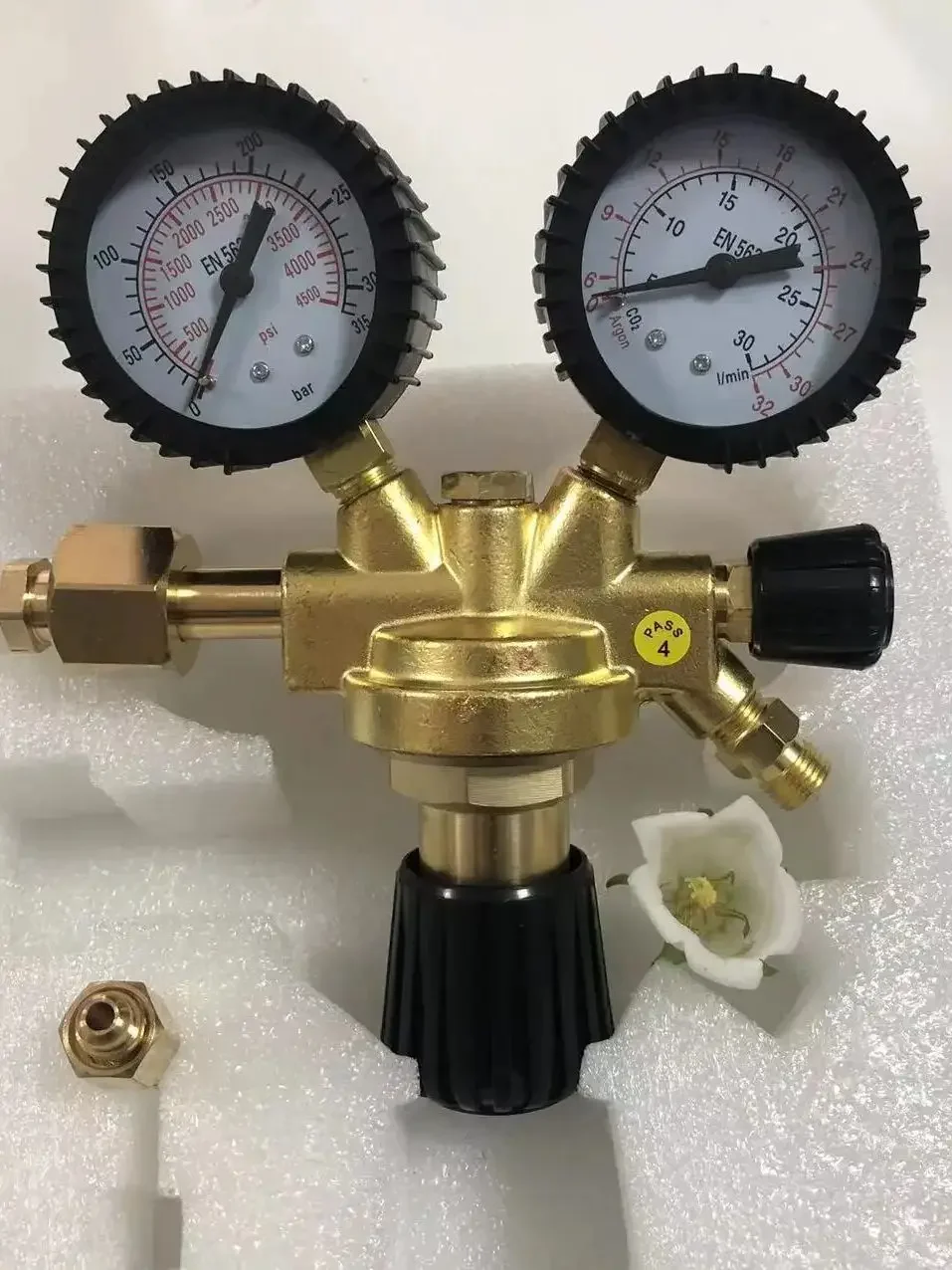 Imagem -05 - Argon Nitrogênio Pressão Redução Regulador Shockproof Soldagem Pressão Redutor W223 Thread Mag Mig Co2