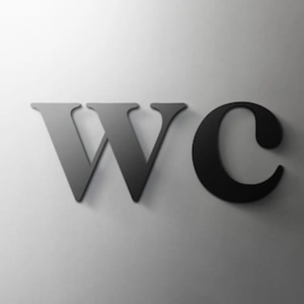 WC Toilet Bathroom Door Sign Self Adhesive 3D Acrylic Restroom Sign for Hotel Salon Restaurant Minimalist Wall Decor