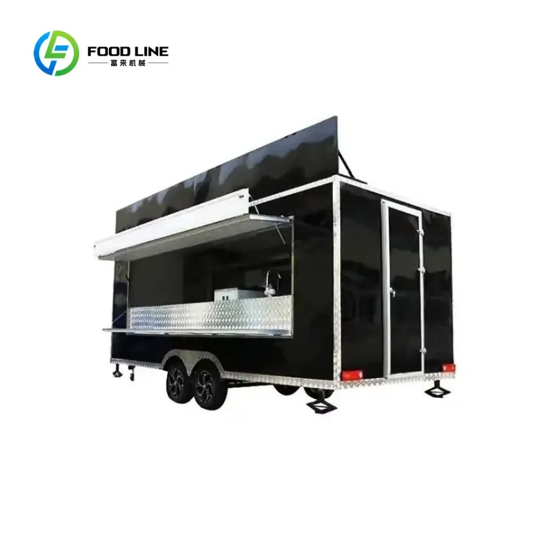

Customizable Mobile Food Trucks & Trailers with Full Kitchen Equipment - Outdoor Fast Food Catering Carts for Sale