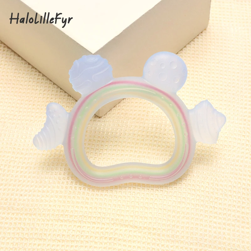 Baby Planet-juguetes de dentición de silicona, fácil de agarrar, cuidado de bebés, mordedor, juguete para masticar, sin BPA, regalos para niños y niñas, artículos para bebés