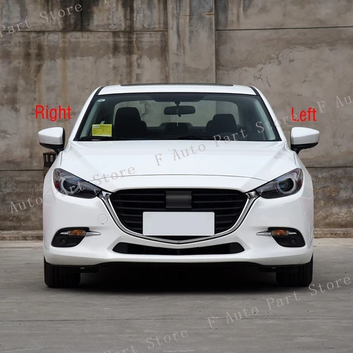 Imagen 2 del producto Luz de señal de giro para espejo lateral de coche, lente de cristal, marco de espejo retrovisor, cubierta de Base inferior para Mazda 3 Axela M3 2017 2018 2019