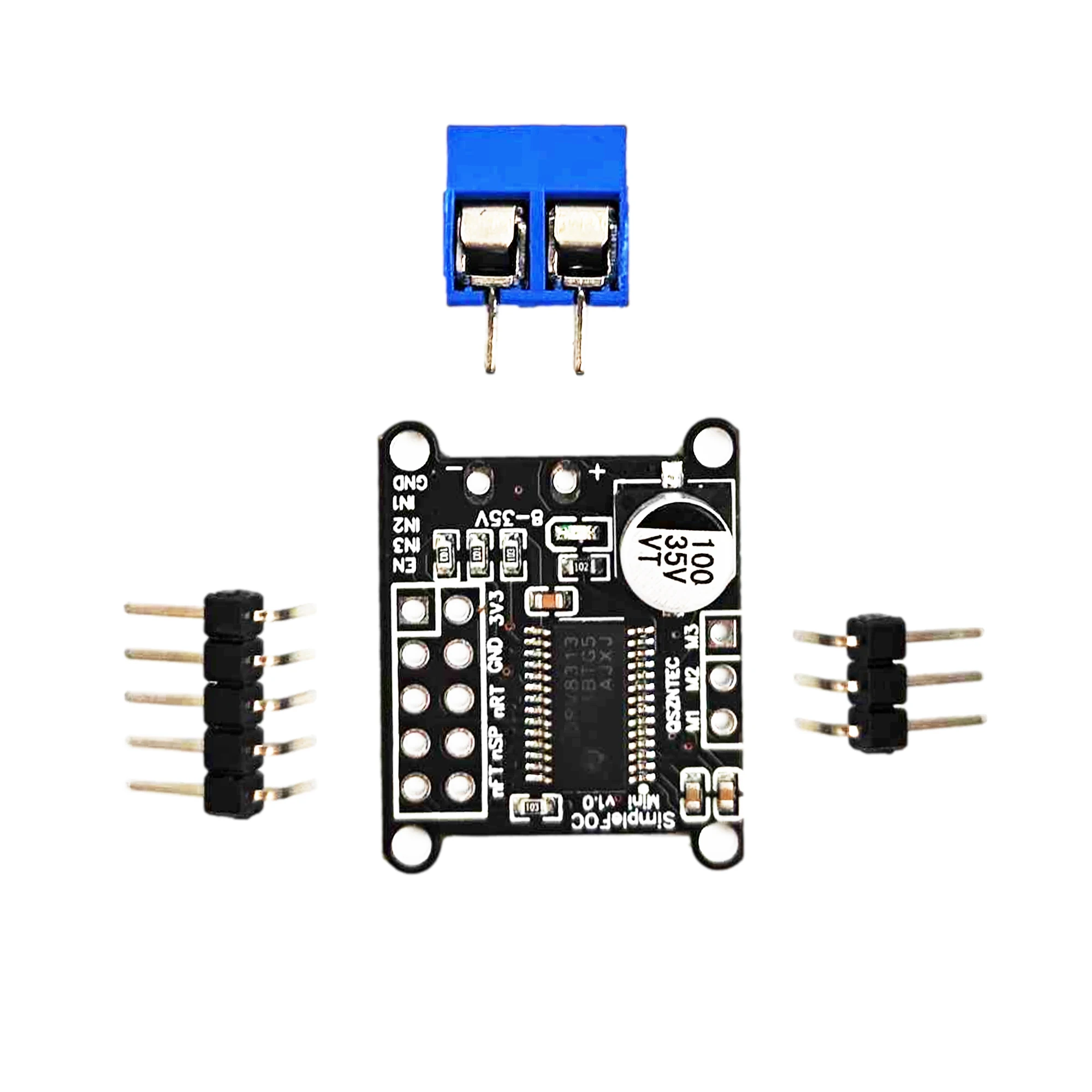 SimpleFOC Mini DRV8313 Module DC Borstelloze Motor Driver Board FOC Controle Driver SVPWM Controle DC 8-30V