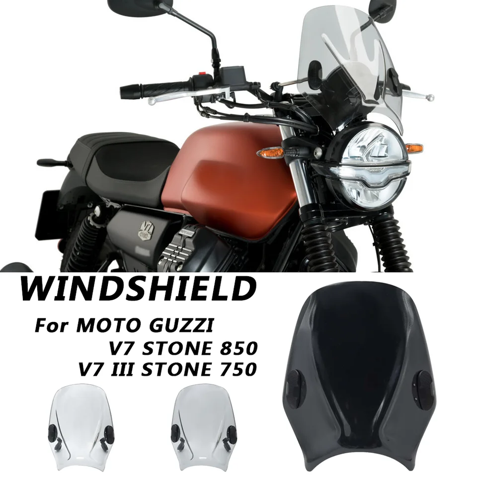 For MOTO GUZZI V7 STONE 850 V7 III STONE 750 Motorcycle WindScreen