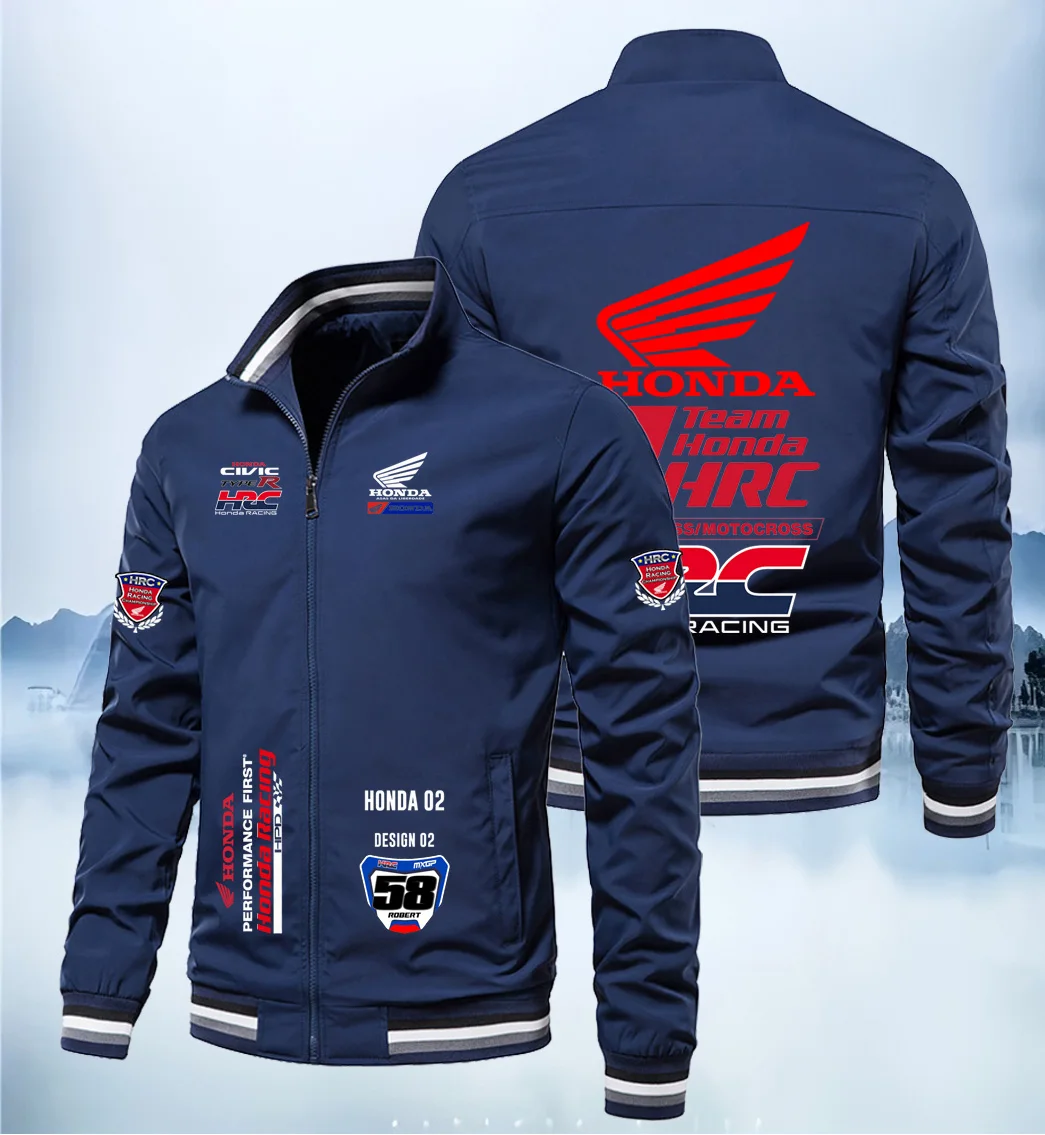

2025 New Honda Motorcycle Logo Men's Sports Jacket, Fashionable Windproof Men's Jacket, Suitable for Cycling Wearing Jacket
