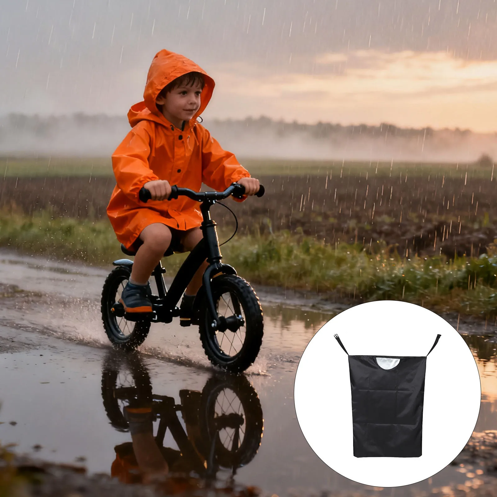 

Children'S Bicycle Seat Rain Cover 85X65X55Cm Waterproof Oxford Cloth Bike Child Seat Protector Universal Fit For E-Bike