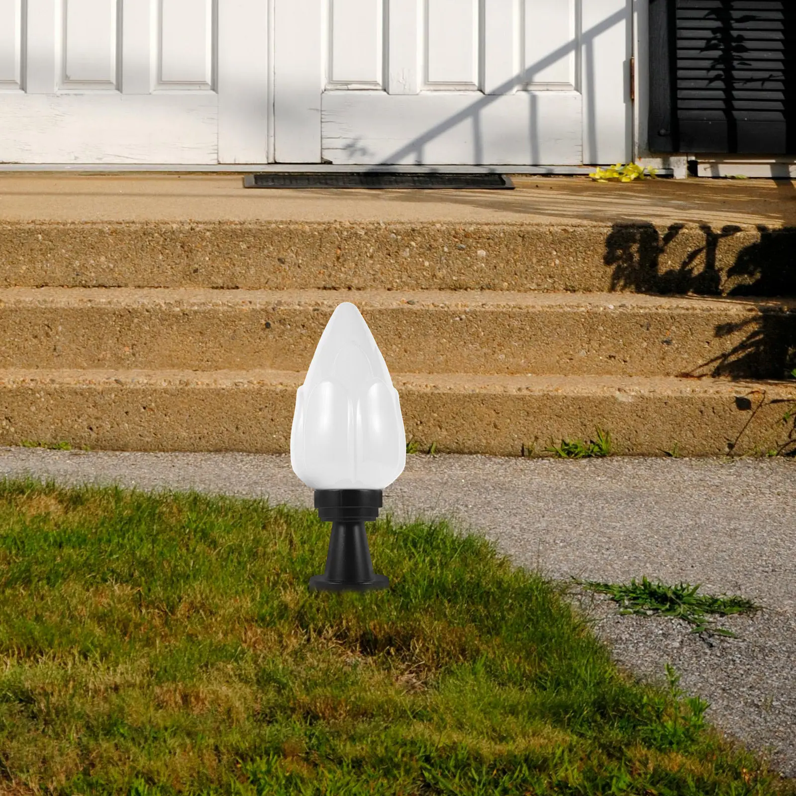 1Set Outdoor Decorative Post Lamp Shade Replacement Lampshade Light Cover for Porch Patio Lighting Fixture Lamp Shade