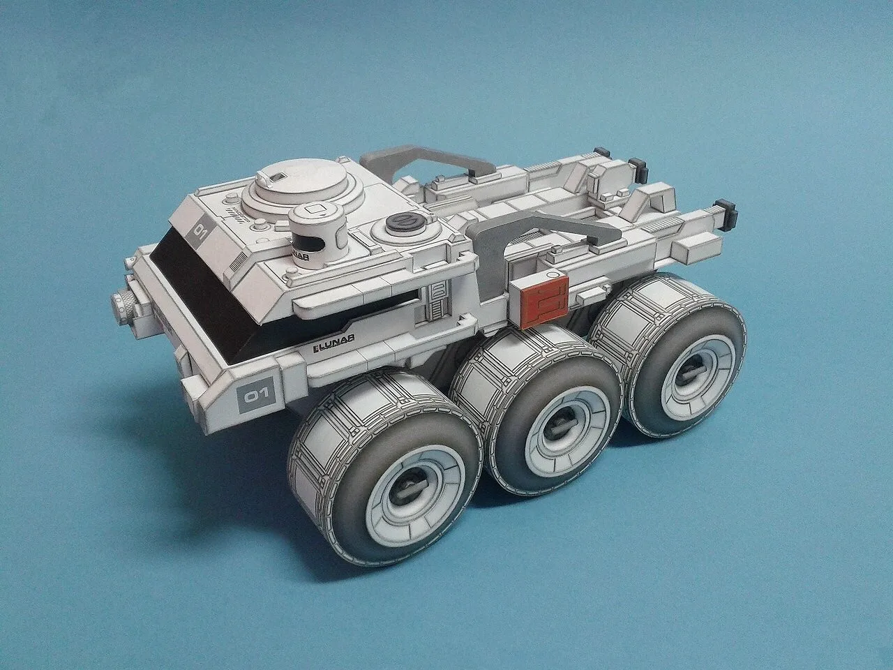 Película Luna Lunar Rover DIY Kit de modelo de papel rompecabezas de juguete hecho a mano