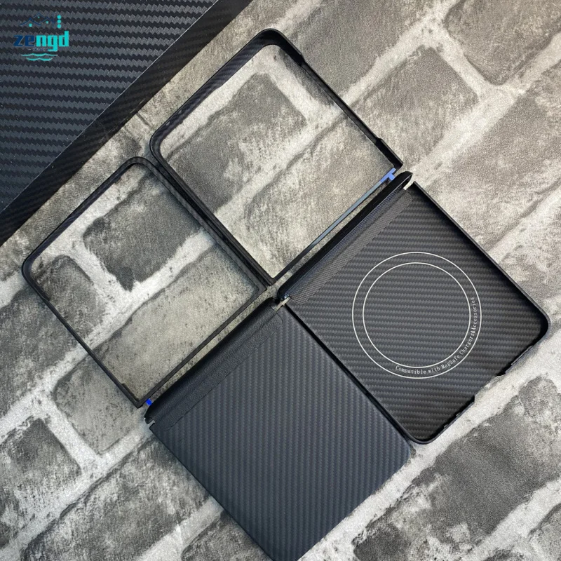 For Samsung Galaxy Z Flip7 Kevlar Aramid Fiber Magnetic Case - New Arrival, Slim Shockproof, Carbon Fiber Reinforced