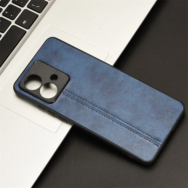 For Motorola Edge 40 Neo Case Suture Soft Edge PU Leather Hard Phone Cover For Motorola Moto Edge 40 Neo 5G Case