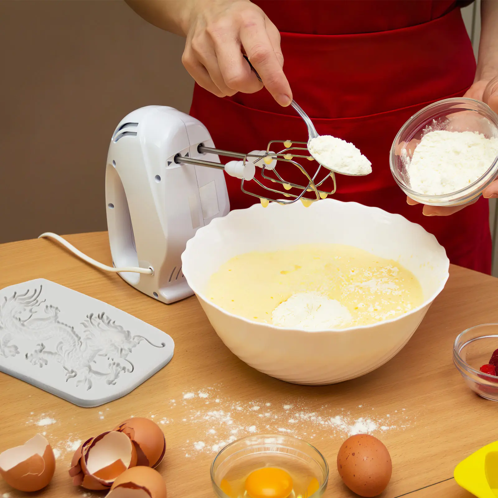 

Dragon Silicone Mold Flexible Chocolate Candy Mold Creative DIY Fondant Baking Supplies Cake Dessert Tool Baking Supplies