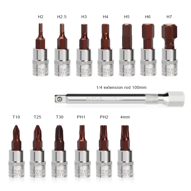 Torque Wrench Set 15Pcs 1/4\