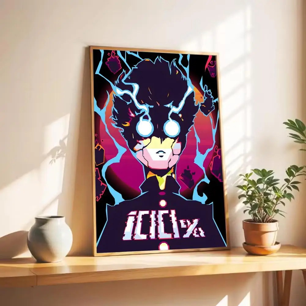 أنيمي موب النفسي 100 ملصق جدار الفن طباعة ملصق ديكور جدارية ديكور المنزل هدية غير المؤطرة