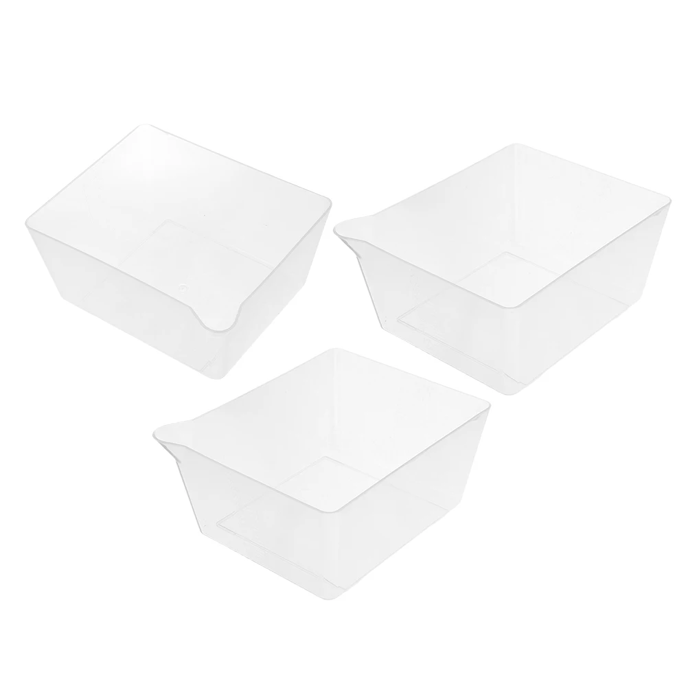 

3pcs Electronic Scale Tray Transparent PP Kitchen Weighing Tool Reusable Food Bowl for Digital Scales Serving Plates