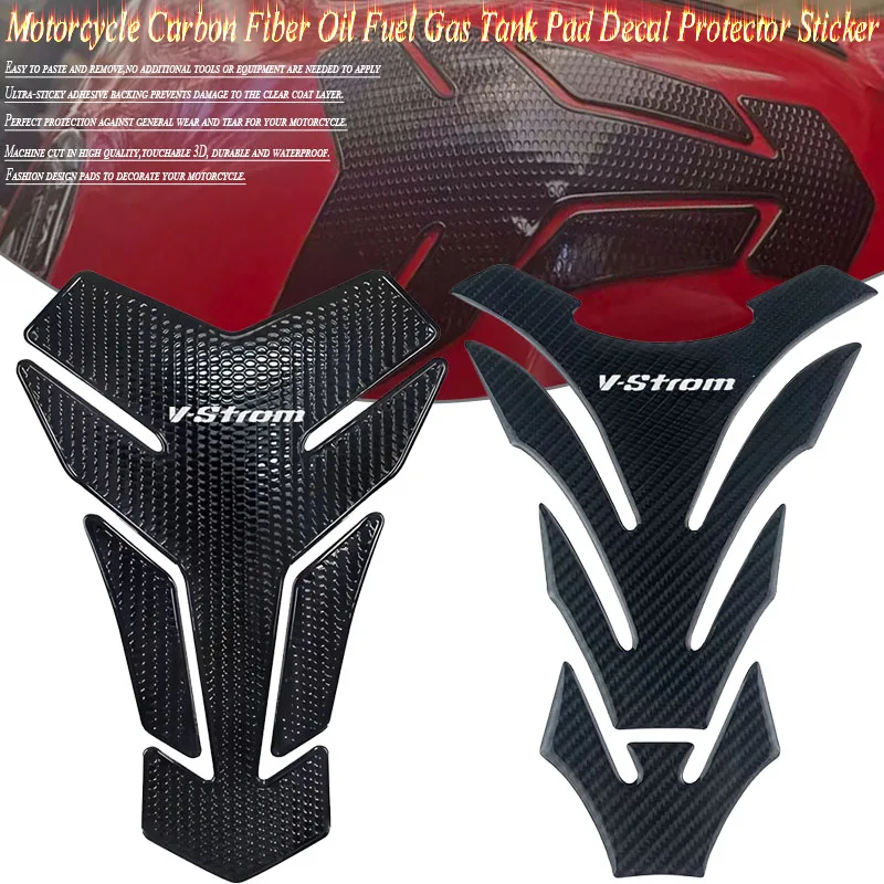 

For V-Strom 650 1000 DL 650 1000 V Strom DL VStrom 650 1000 Motorcycle 3D Oil Fuel Gas Tank Pad Tankpad Decal Protector Sticker