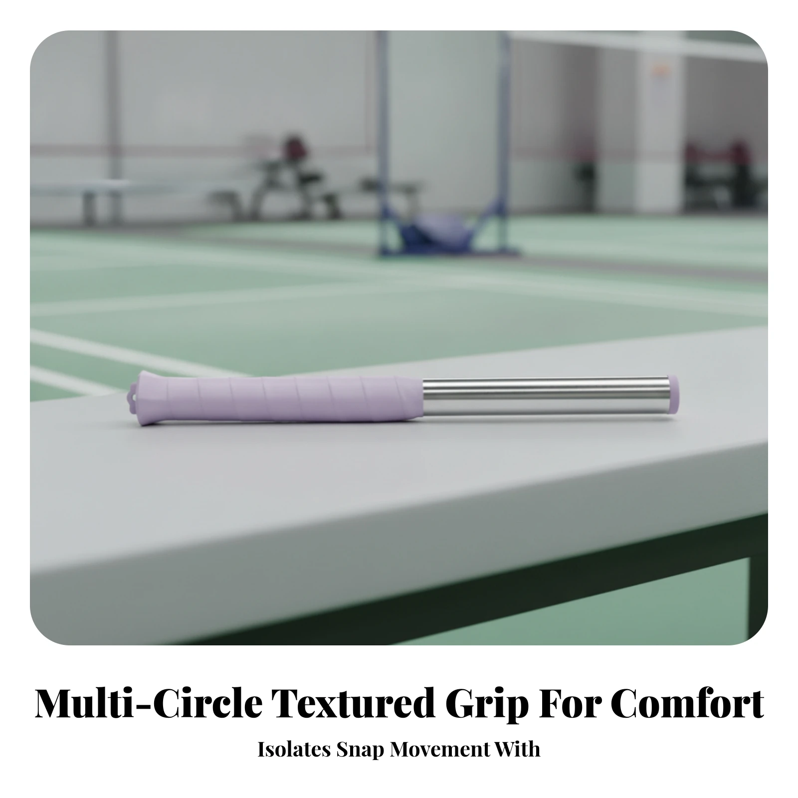 Badminton Swing Training Aid Portable Badminton Swing Training Rod Non-Slip Ergonomic for Beginners, Warm-Ups