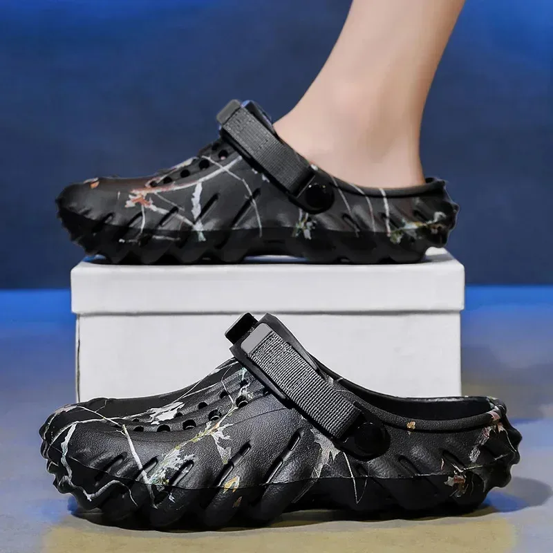 

Men’s slippers plus size summer casual sneakers sandals Light breathable non-slip comfortable beach slippers men's shoes