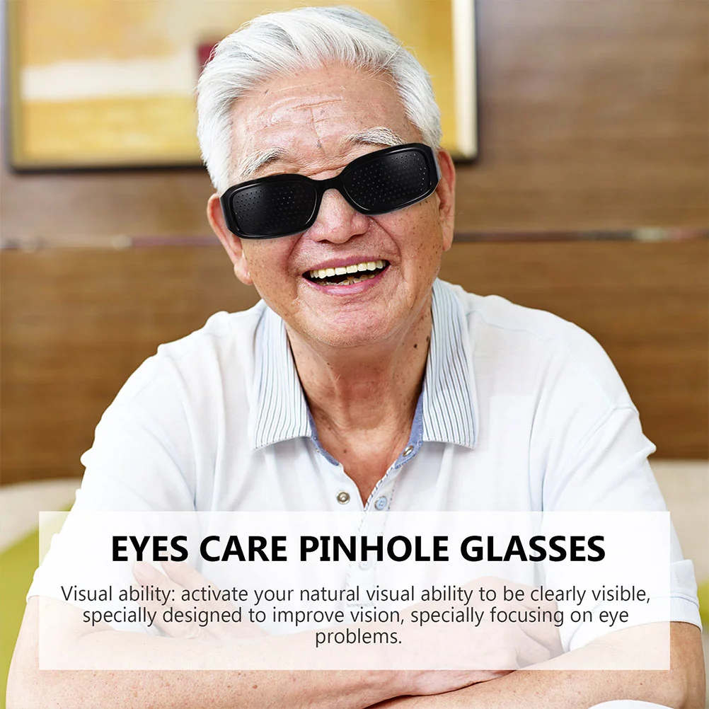 5 Pcs Pinhole Glasses Vision Correction Decorative Sunglasses Portable Eyeglasses Full-hole Protective