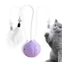 Juguete plumas electrónico automático para gatos