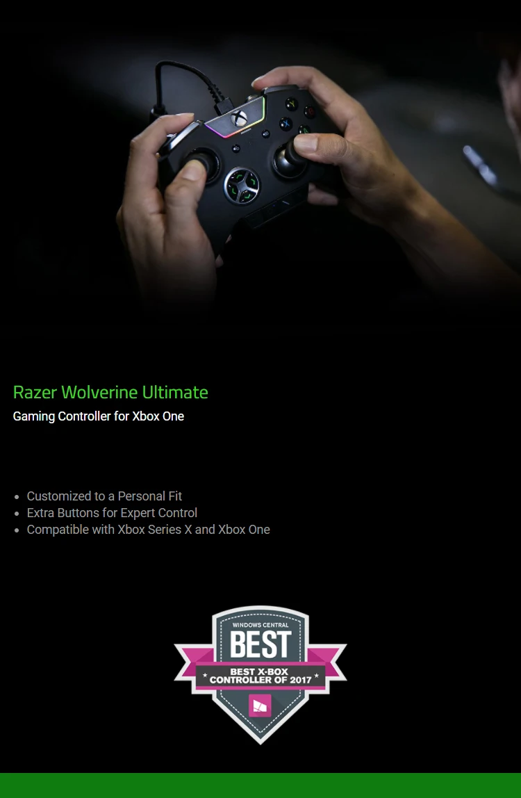 Controlador de juegos Razer Wolverine Ultimate original de fábrica para Xbox One