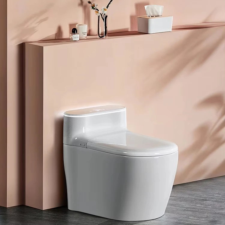 

Smart One-Piece Ceramic Auto Toilet Bidet Incense Deodorant Sanitary Ware Elongated S-Trap Seat Heating Control-Bathroom