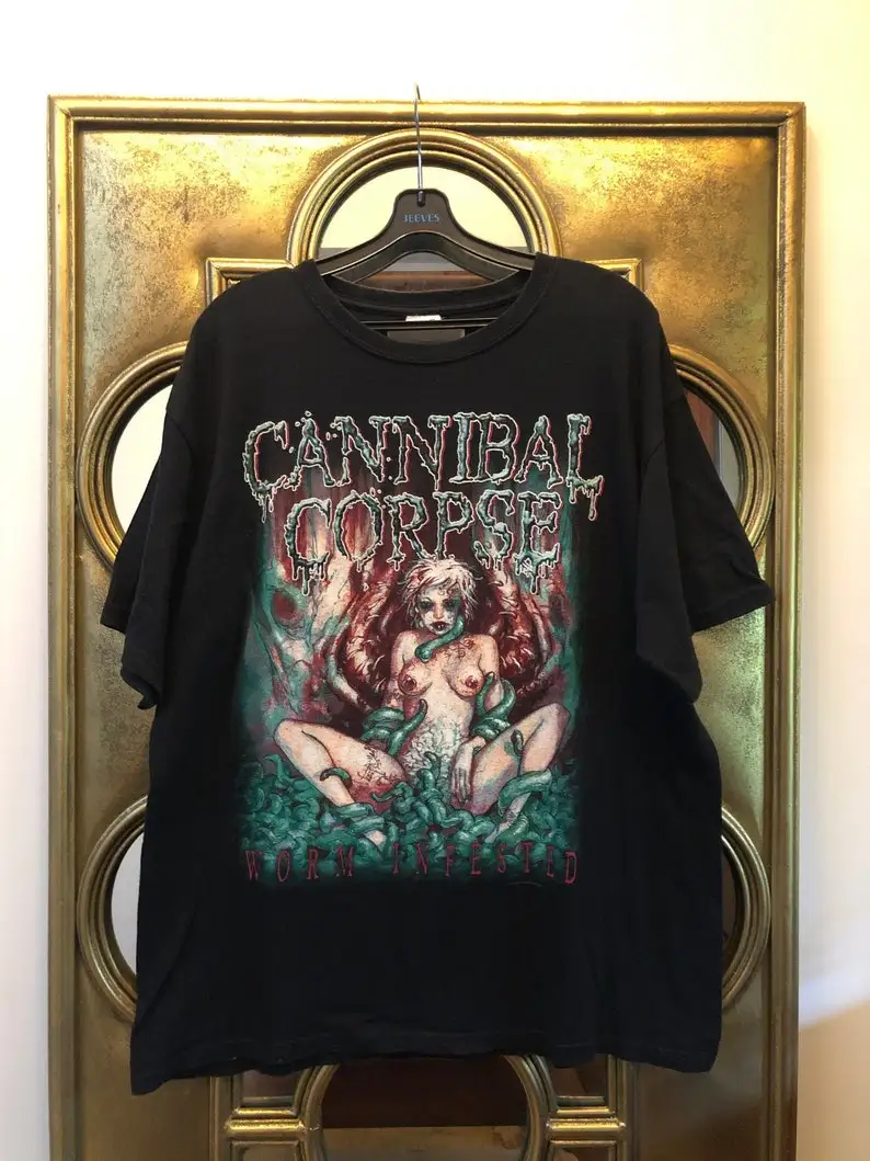 

CANNIBAL CORPSE 2002 Worm Infested Vintage TShirt with Back Print