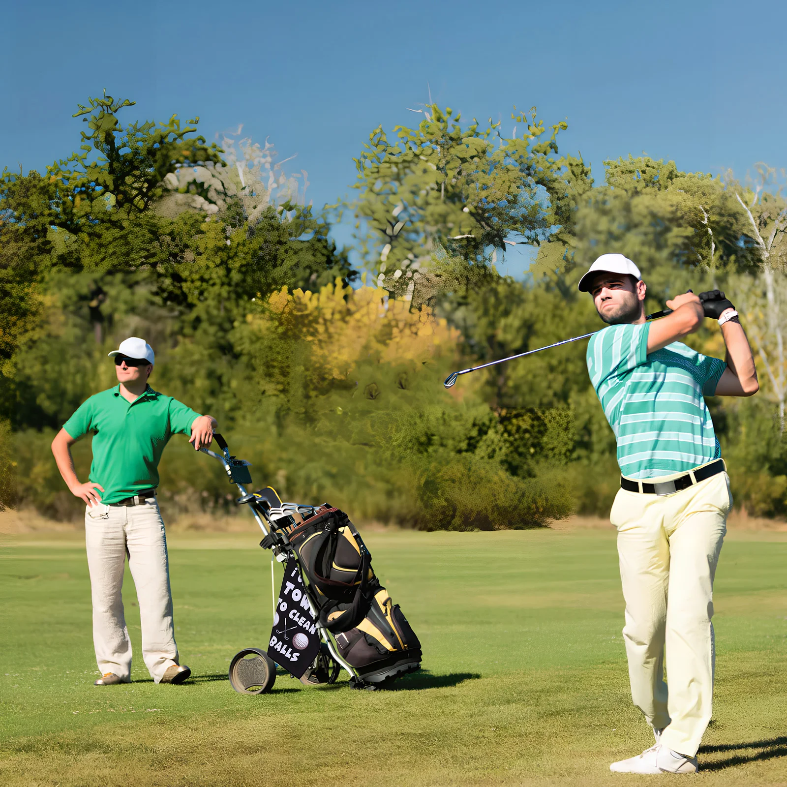 2-teiliges Golf-Handtuch, Handtücher für Taschen, Mikrofaser-Waschlappen, abwischbares Gesicht, Golf-Reiniger, Bälle, Reiniger, Zubehör für Männer und Frauen