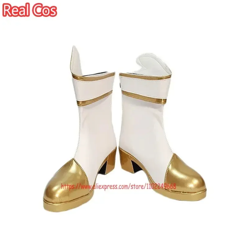 RealCos Game LOL Star Guardian Seraphine Cosplay Boots Shoes Prop High Heel Halloween Accessories Made to Order