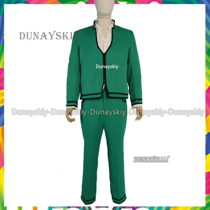 Costume de Cosplay Saiki Kusuo No Sai-nan pour Homme, Perruques, Uniformes, Lunettes, Vêtements de Sauna, La Vie Désastreuse de Saiki K, Accessoires de Cosplay