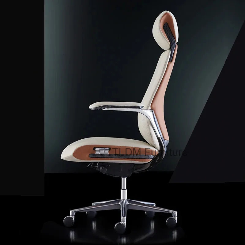 

Вращающееся офисное кресло для учебы, современное ленивое эргономичное кожаное офисное кресло-трон, скандинавская компьютерная мебель для салона Mobilya