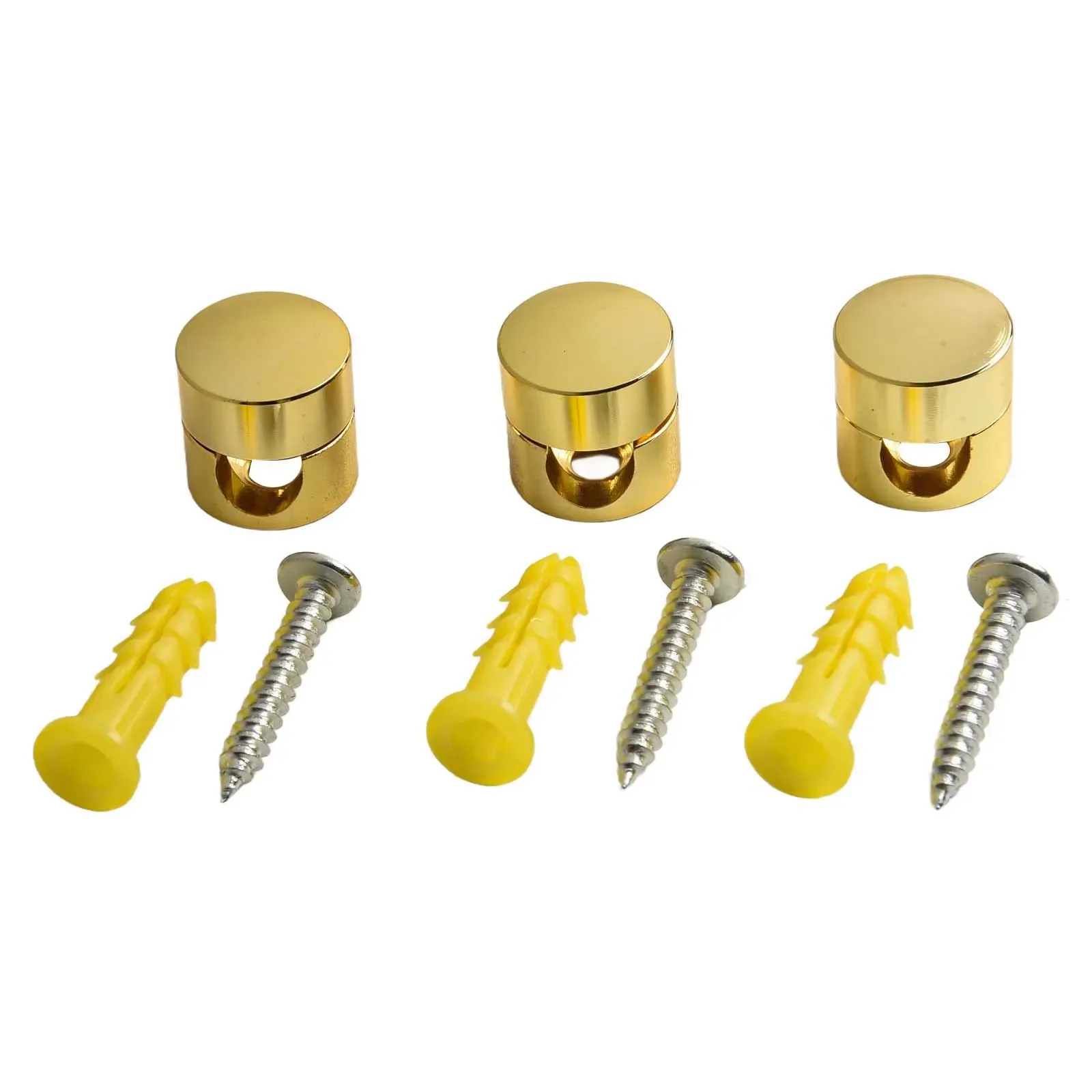 3pcs Metal Cable Anchors Cord Holders for Neat Wire Management Including Power and Data Cables for Home and Office