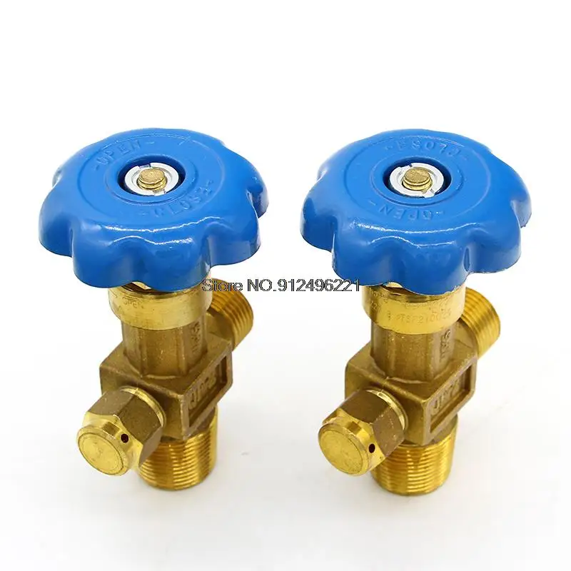 DN4 15MPa Oxygen Cylinder Valve QF-2 Oxygen Valve Copper Oxygen Cylinder Nozzle Steel Cylinder Head Accessories