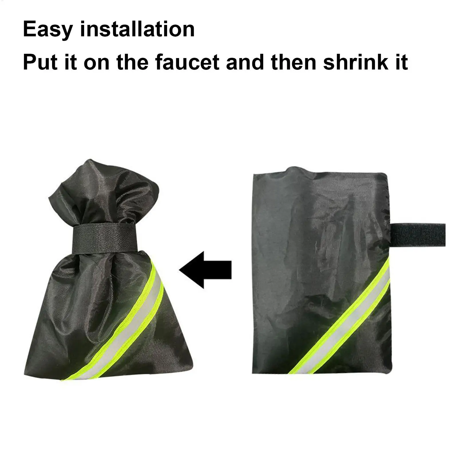 

Faucet Covers For Outside Garden Tap Insulated Wrap Anti-UV Waterproof Faucet Wrap For Cold Weather Outdoor Pipe Well Pump RV