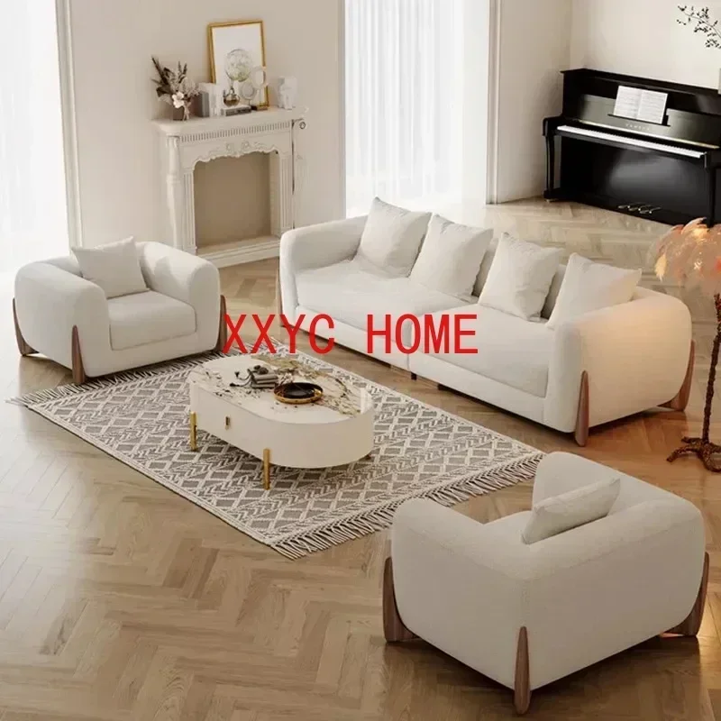 

Wood Legs Relax Designer Luxury Armchair Couch New In Longue Modern Divano Living Room Furniture