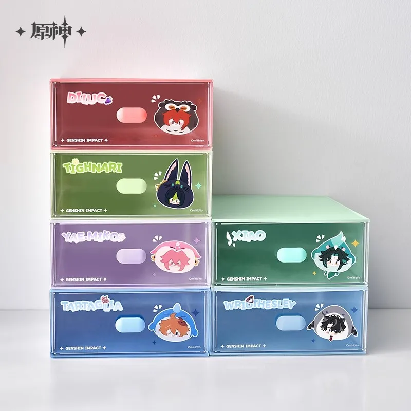 Jeu Genshin Impact produit authentique officiel Teyvat thème ornement boîte de rangement de bureau Halloween cadeau de noël accessoire de Cosplay