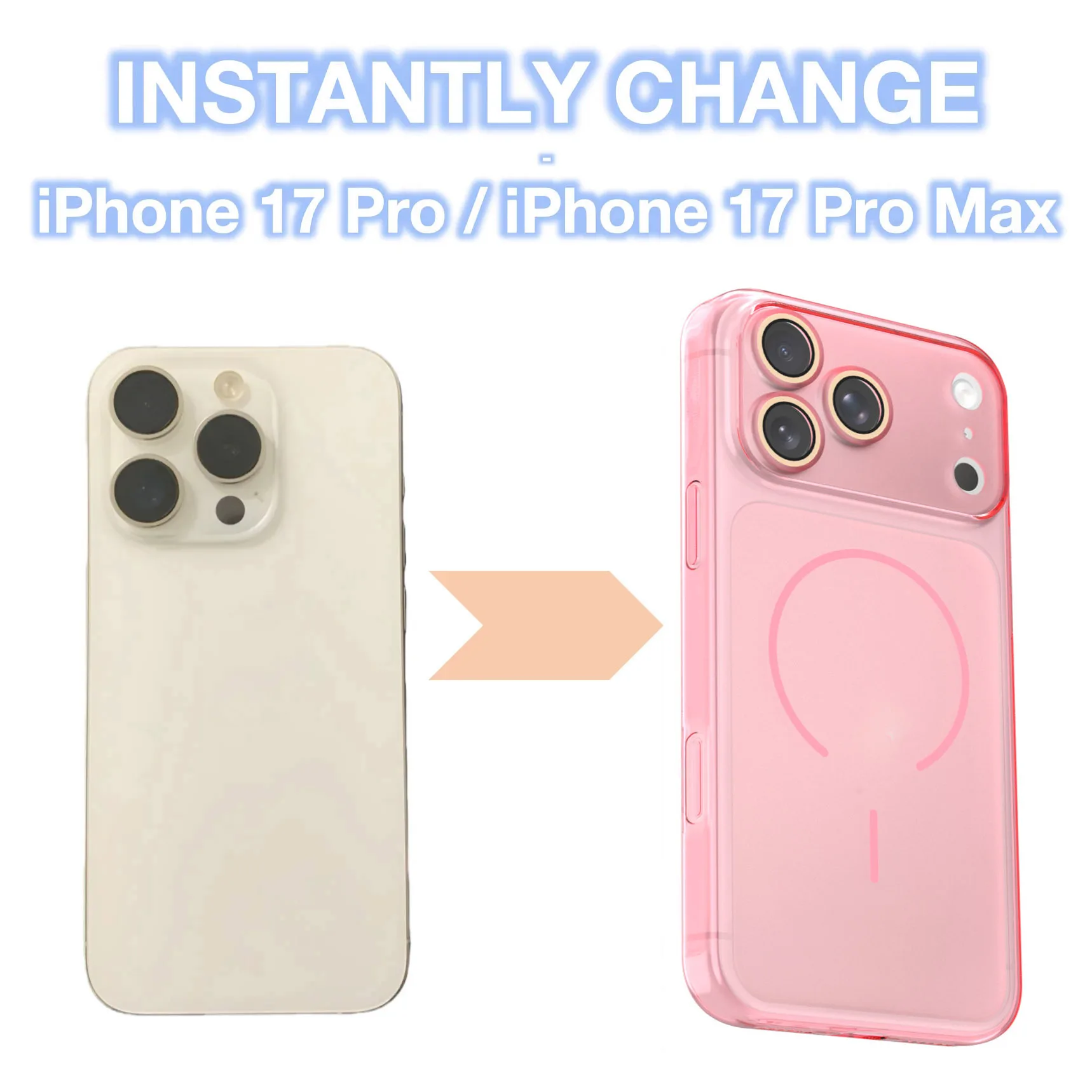 For iphone 16 to iphone 17 transform Phone Case For iPhone 17 Pro Max 16 13 15 14 12 Upgrade Large Window Backplane Funda Cover view 3