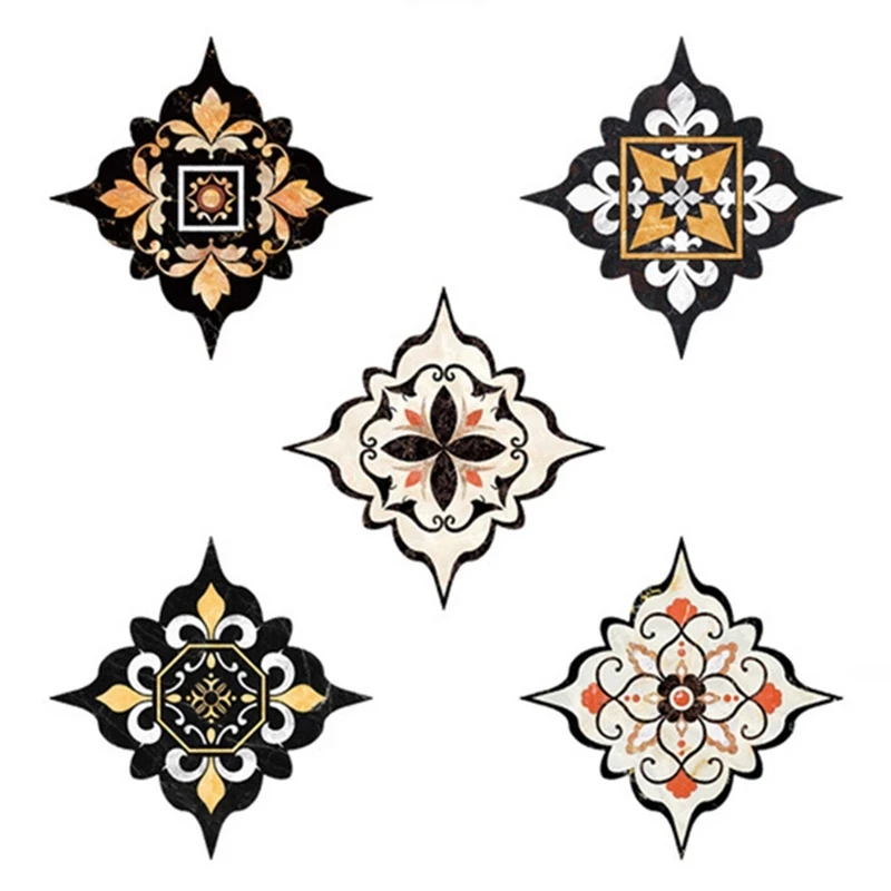 18/36pcs 11cm Tile Decorative Sticker Floor Self Adhesion Waterproof Diagonal Sticker living room Tile Decoration Wall Decals