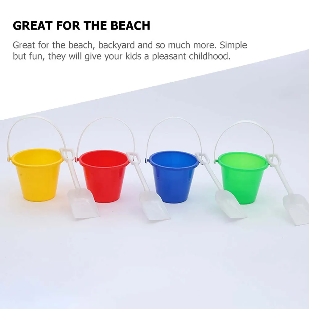Seau d'eau domestique 2 pièces, jouets pour enfants, petits seaux de sable en plastique léger, plage en plein air, favorise la main pour les enfants