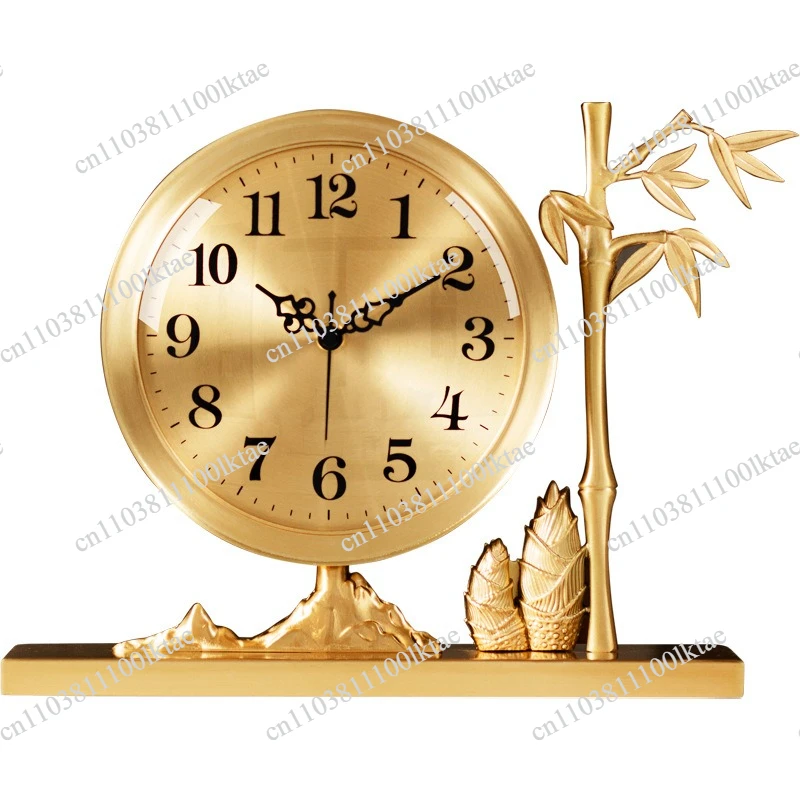 Table Top Hall Display Decorative Brass Ornament High-end Table Clock