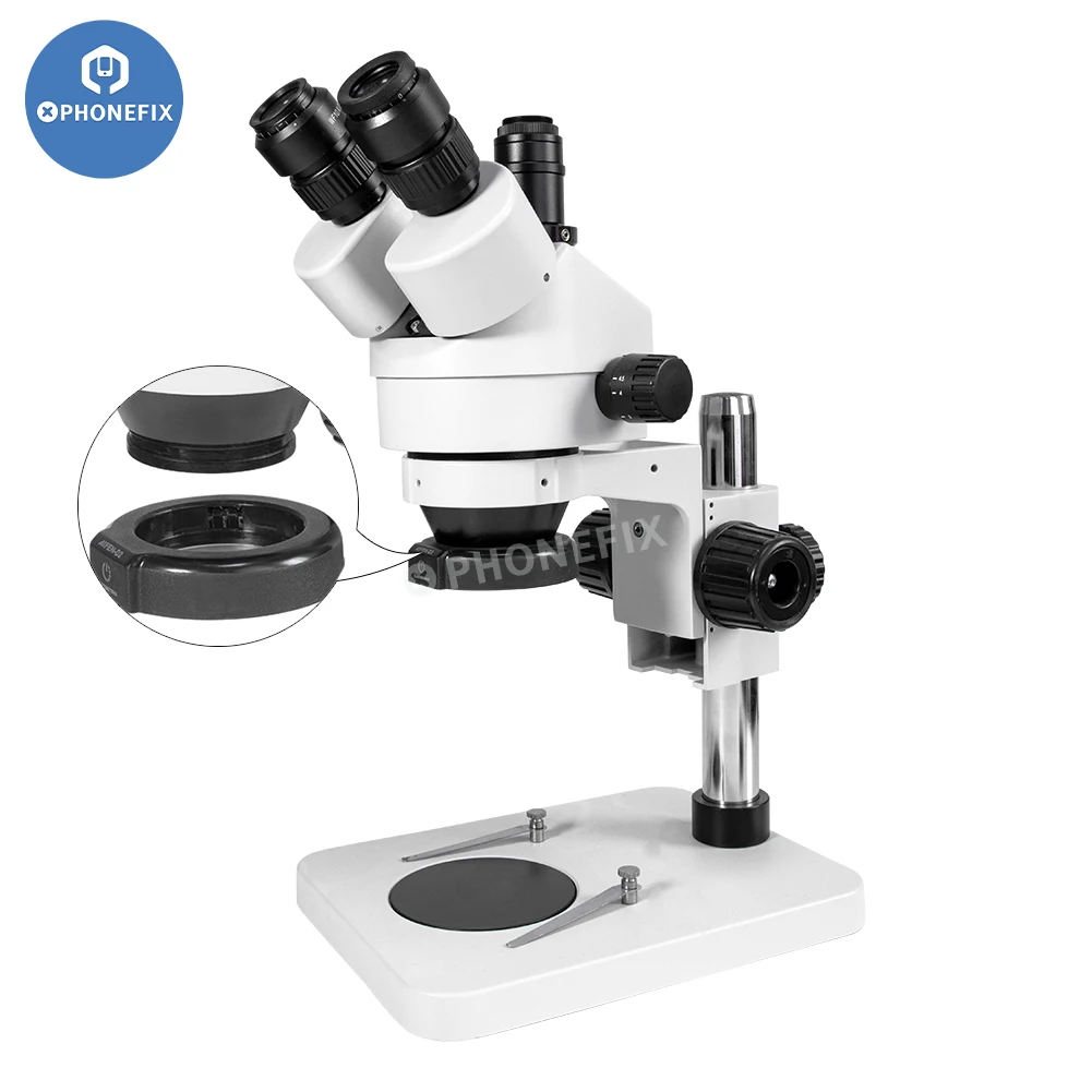 AIFEN-microscopio con anillo de luz LED D2, lámpara iluminadora para Binocular, Trinocular, microscopio estéreo Industrial, fuente de luz para cámara